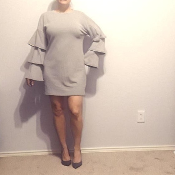 Allison New York Ruffle-Tiered-Sleeve Mini Dress - Picture 1 of 8